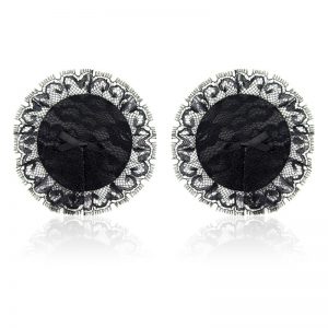 Pezoneras con Encaje Negro