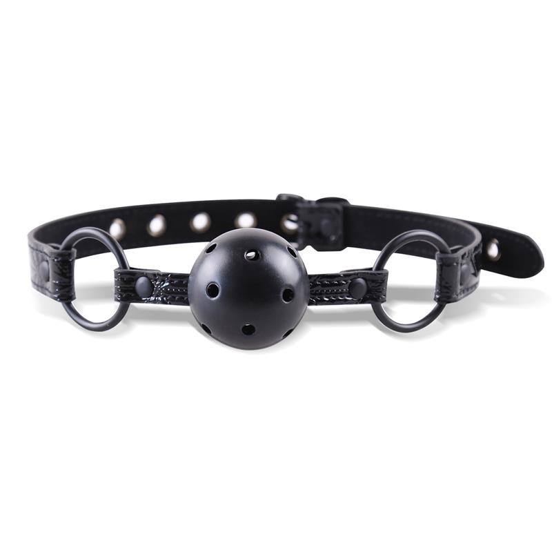 Mordaza de Bola Transpirable Sapphire Cuero Vegano - Imagen 8