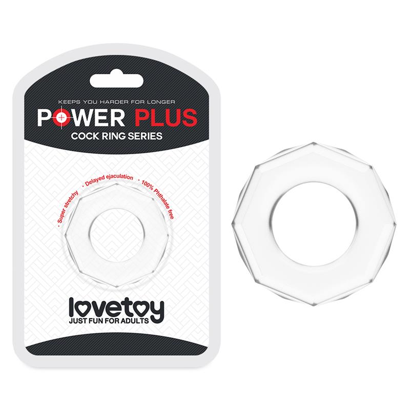 Anillo para el Pene Power Plus Transparente - Imagen 3