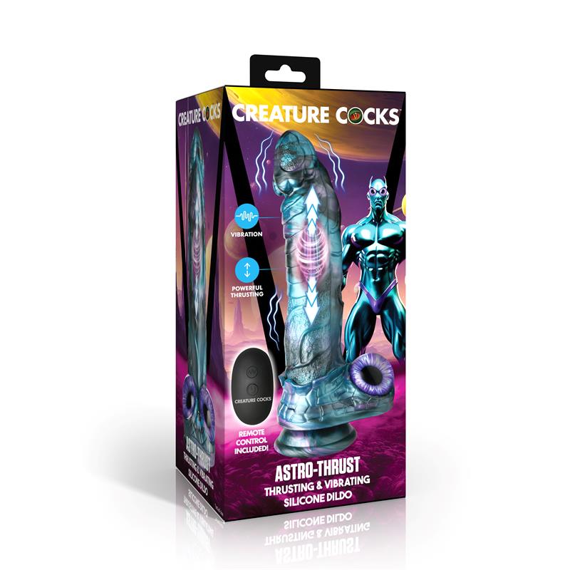 Astro-Thrust Dildo con Vibración y Thrusting - Imagen 5