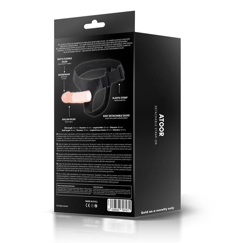 Atoor Arnés con Dildo Hueco Desmontable - Imagen 5