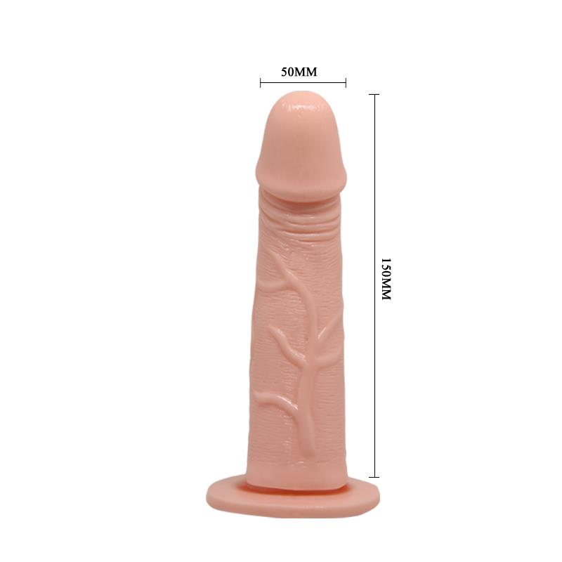 Baile Arnés con Dildo Vibrador Natural 15 cm - Imagen 7