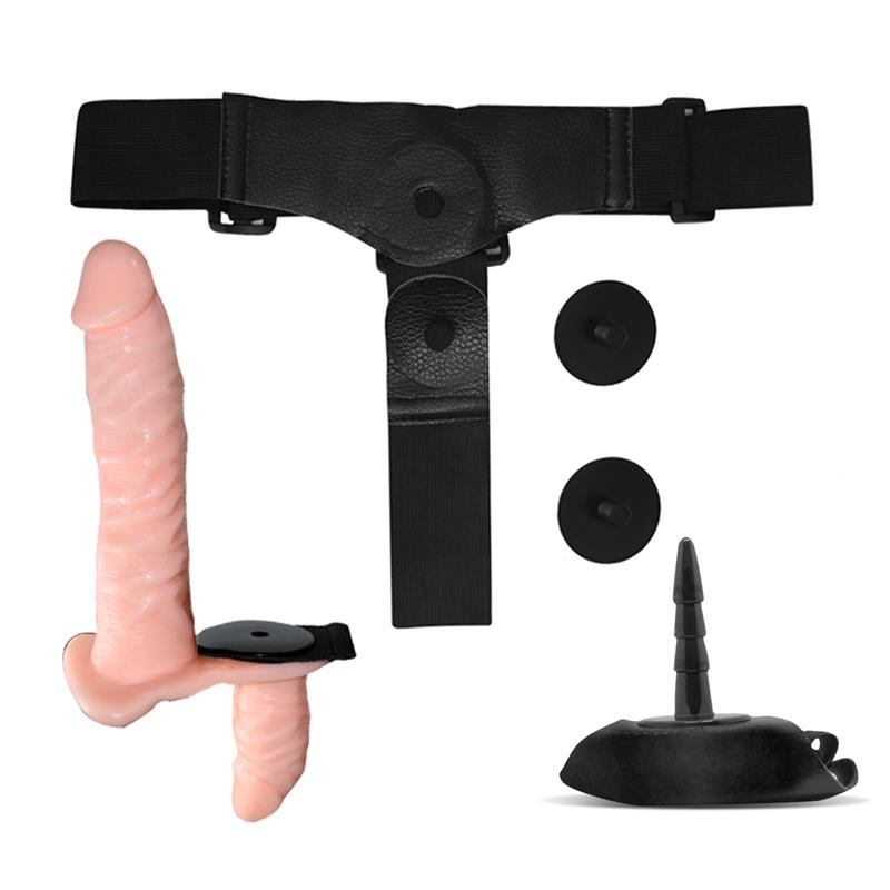 Batek Arnés con Dildo Doble Desmontable, Punto G y Vibración Control Remoto - Imagen 7
