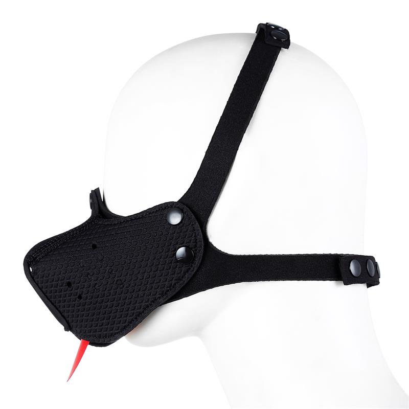 Bozal de Perro de Neopreno Desmontable Ajustable Negro - Imagen 6