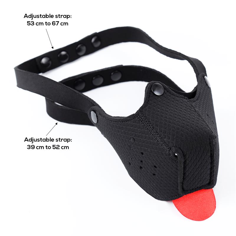 Bozal de Perro de Neopreno Desmontable Ajustable Negro - Imagen 8