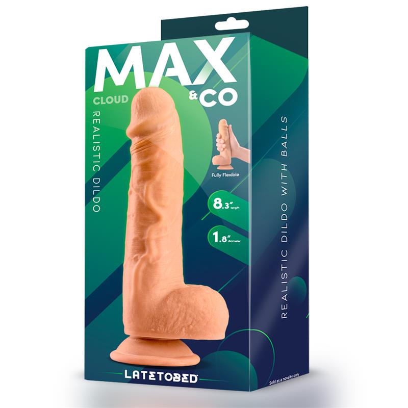 Cloud Dildo Realista con Testículos 8.3 Natural - Imagen 3