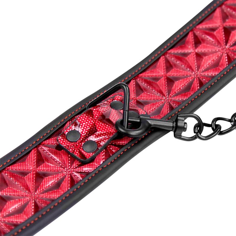 Collar con Correa Ajustable Diamond Cuero Vegano - Imagen 5