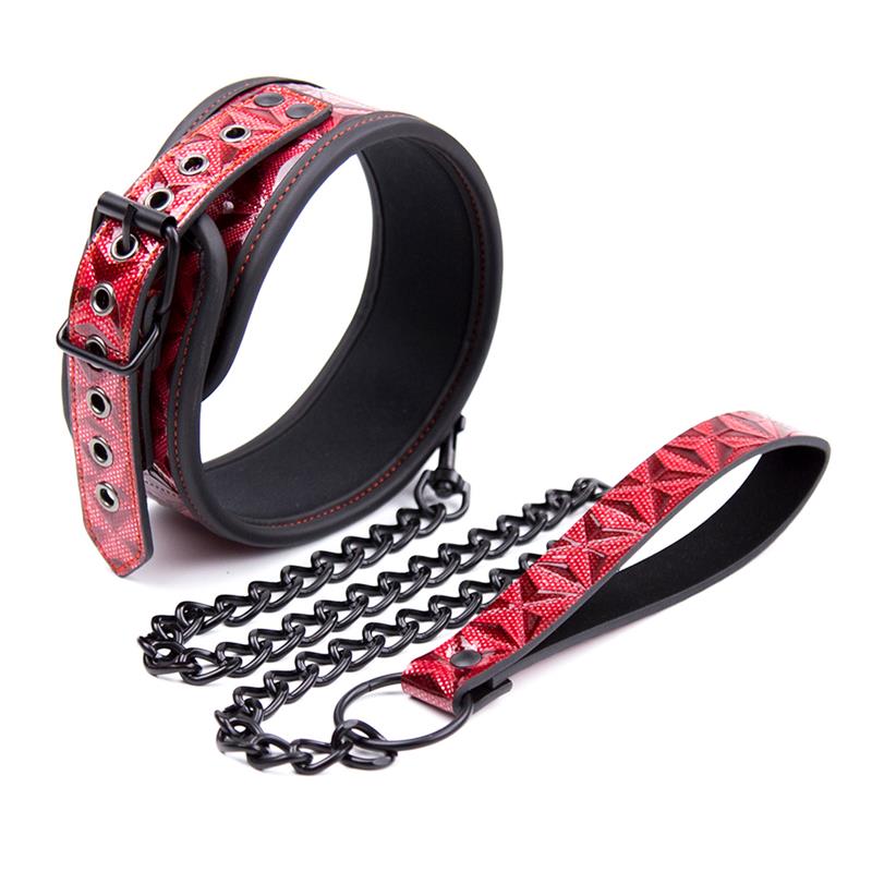 Collar con Correa Ajustable Diamond Cuero Vegano - Imagen 6