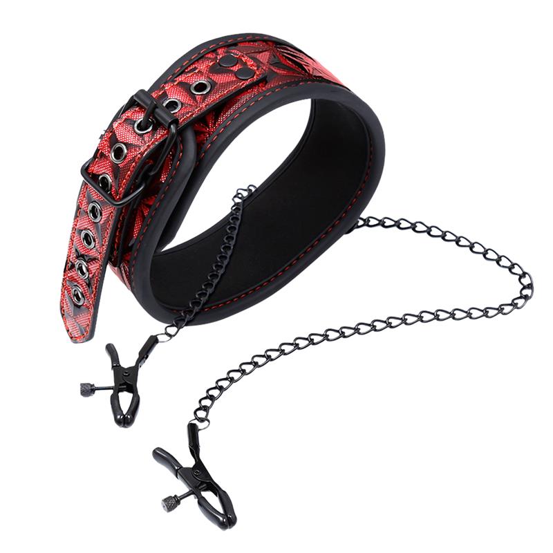 Collar con Pinzas para los Pezones Diamond Cuerpo Vegano - Imagen 3