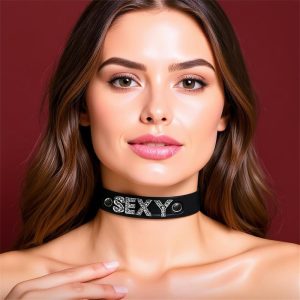 Collar Cuero Vegano Sexy Talla Única