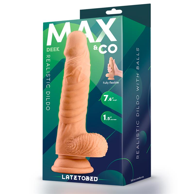 Deek Dildo Realista con Testiculos 7.6 Natural - Imagen 5