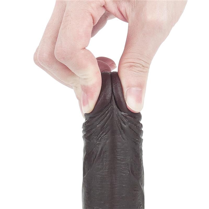 Dildo con Piel Retractil 7 Negro - Imagen 13