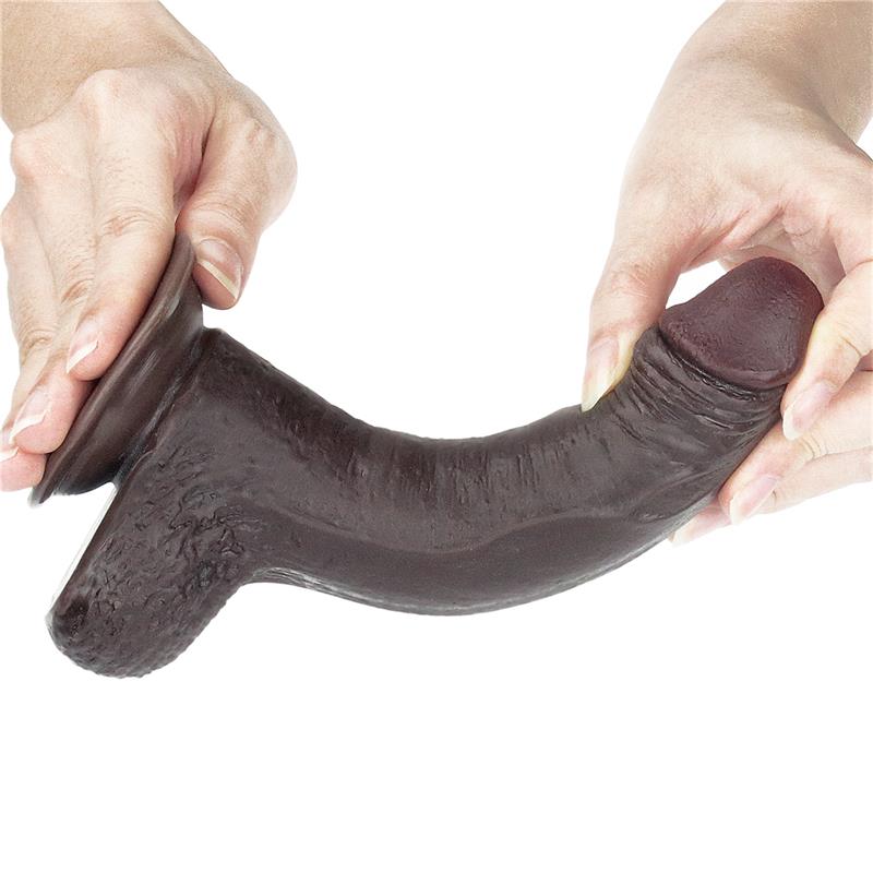 Dildo con Piel Retractil 7 Negro - Imagen 5