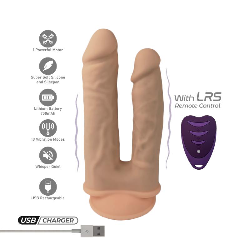 Dildo Doble Penetración 2 Motores Control Remoto - Imagen 7
