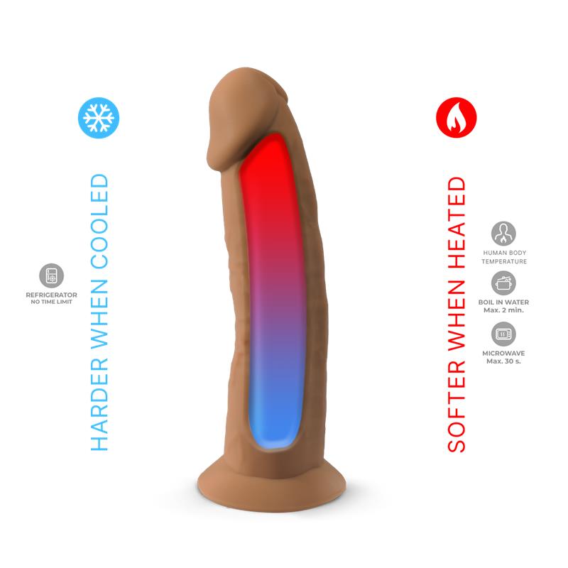 Dildo Dual Density Mod. 2 - 7.5 Caramel - Imagen 6