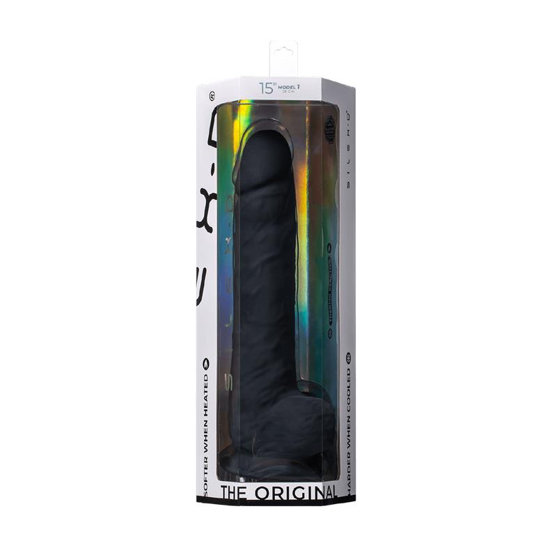Dildo Dual Density Model 1 15 Negro - Imagen 7