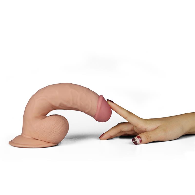 Dildo The Ultra Soft Dude con Vibración 7.5 Natural - Imagen 3