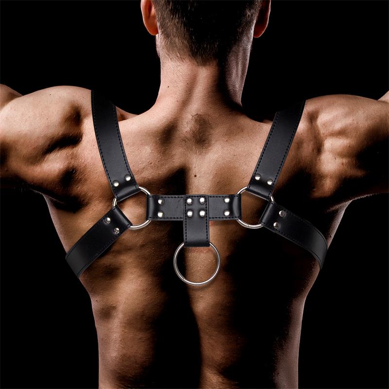 Domine Arnés Masculino para Bondage Cuero Vegano - Imagen 4
