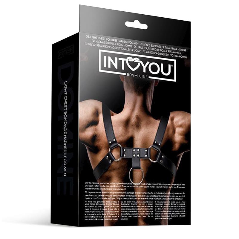 Domine Arnés Masculino para Bondage Cuero Vegano - Imagen 6