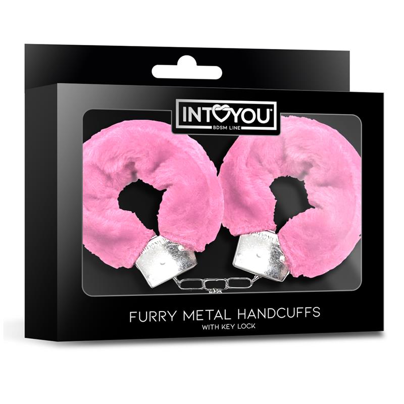 Esposas de Metal para Muñecas con Pelo Rosa - Imagen 3
