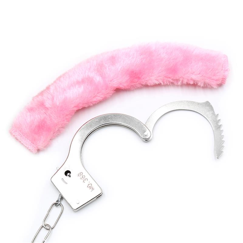 Esposas de Metal para Muñecas con Pelo Rosa - Imagen 9