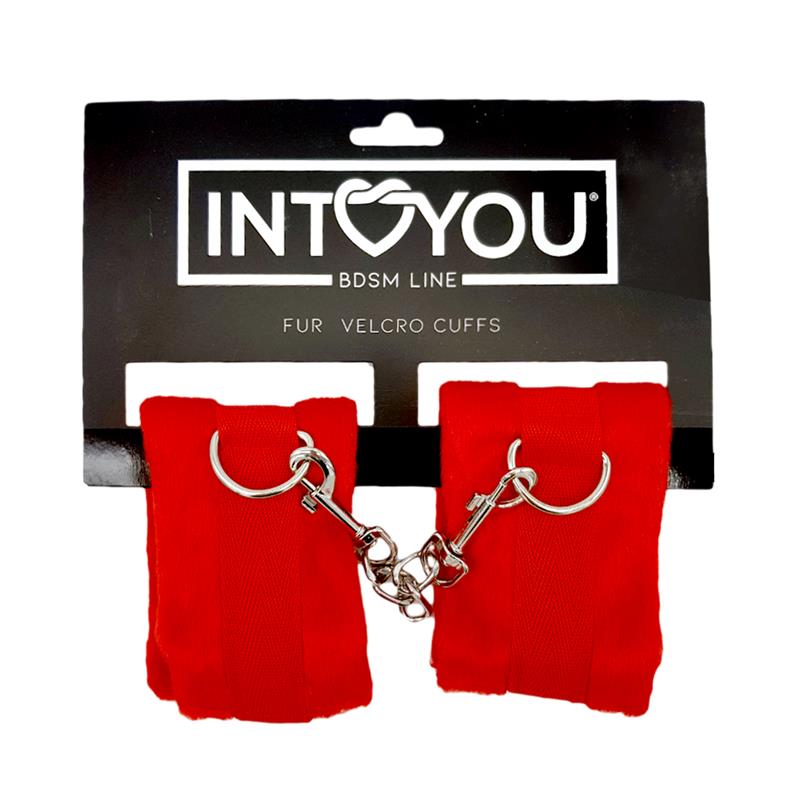 Esposas de Tela con Velcro para Muñecas con Pelo Largo Rojo - Imagen 5