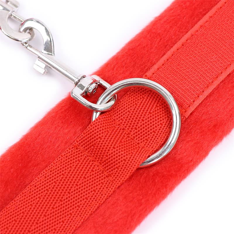 Esposas de Tela con Velcro para Muñecas con Pelo Largo Rojo - Imagen 7