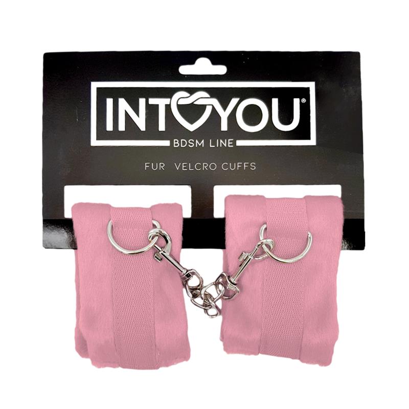 Esposas de Tela con Velcro para Muñecas con Pelo Largo Rosa - Imagen 3