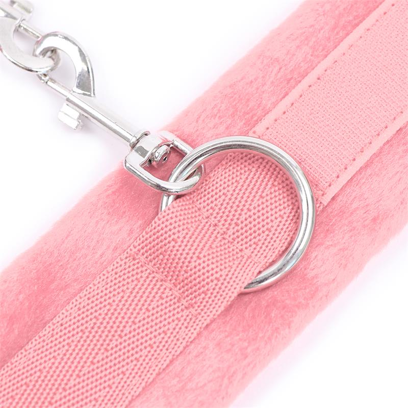 Esposas de Tela con Velcro para Muñecas con Pelo Largo Rosa - Imagen 6