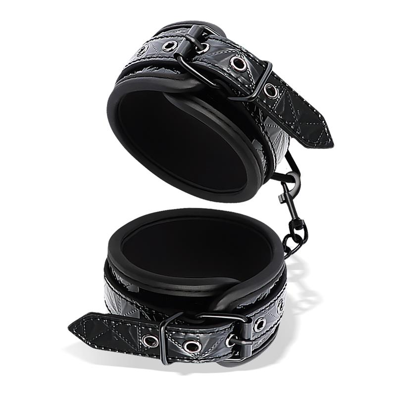 Esposas para Muñeca Ajustable Sapphire Cuero Vegano - Imagen 3