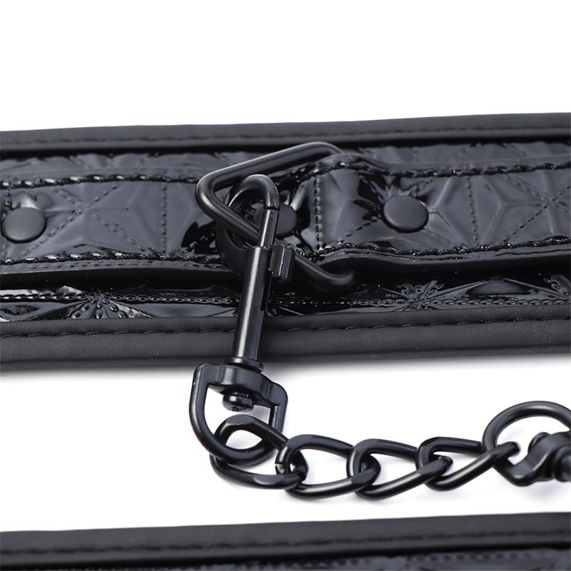Esposas para Muñeca Ajustable Sapphire Cuero Vegano - Imagen 4