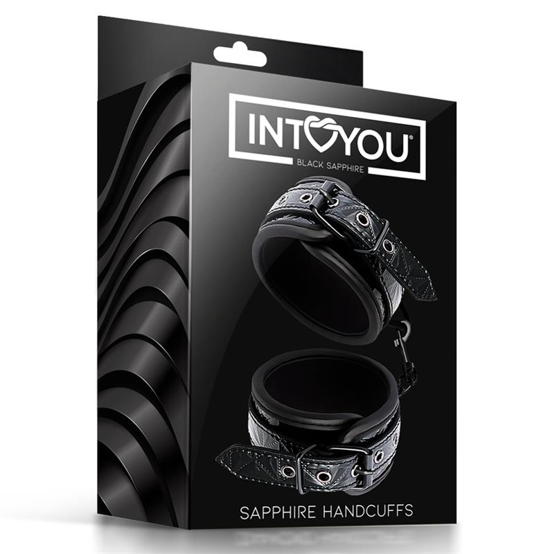 Esposas para Muñeca Ajustable Sapphire Cuero Vegano - Imagen 6