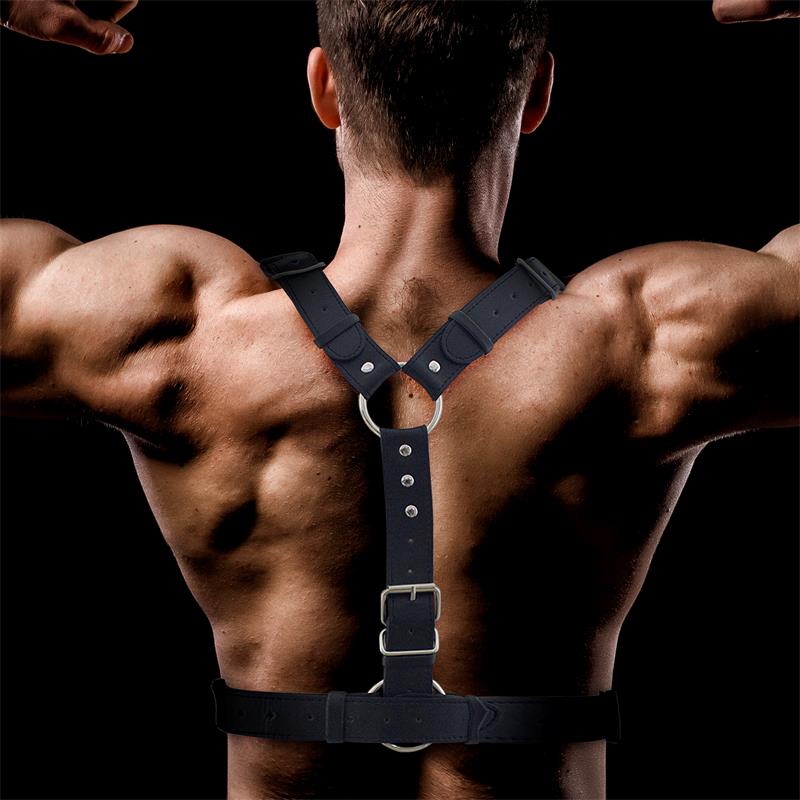 Fabrio Arnés Masculino para Bondage Cuero Vegano - Imagen 5