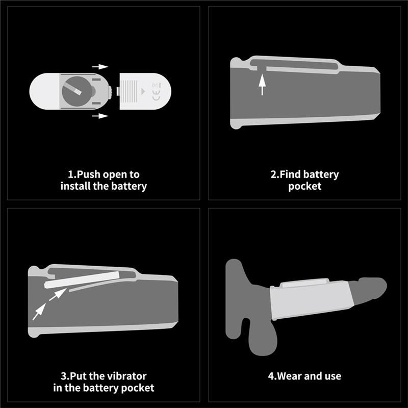 Funda para el Pene con Vibración Ridge Knights - Imagen 3