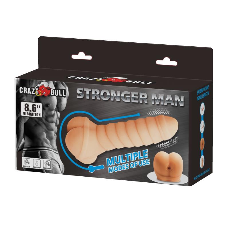 Funda para el Pene y Estimulador Stronger Man 8.6 - Imagen 5