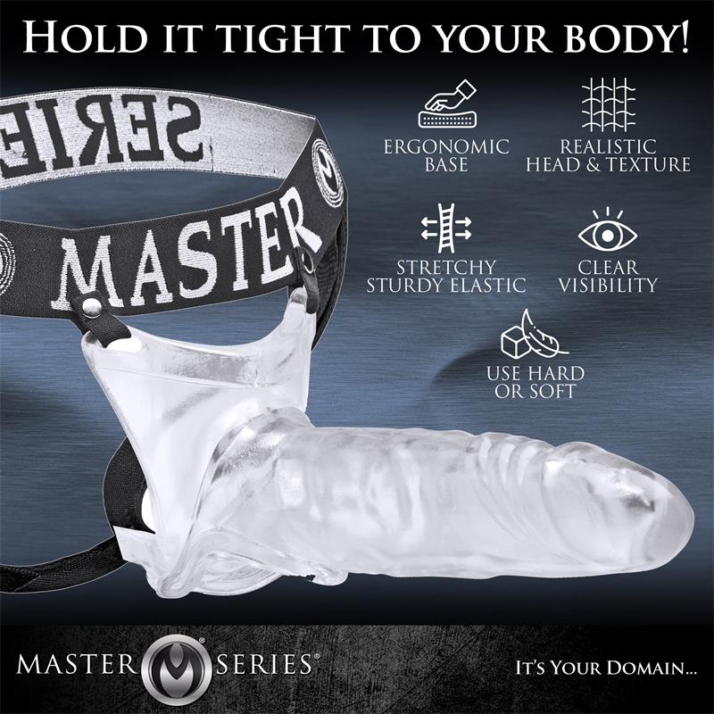 Grand Mamba XL Suspensorio con Dildo Hueco Transparente - Imagen 12