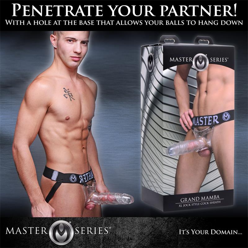 Grand Mamba XL Suspensorio con Dildo Hueco Transparente - Imagen 10