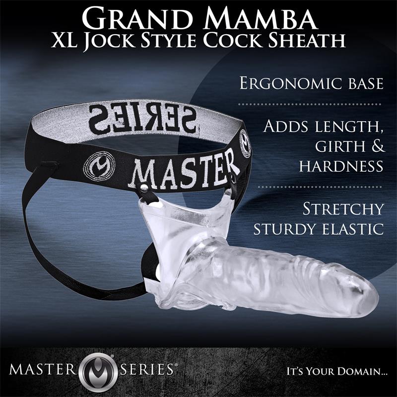 Grand Mamba XL Suspensorio con Dildo Hueco Transparente - Imagen 11
