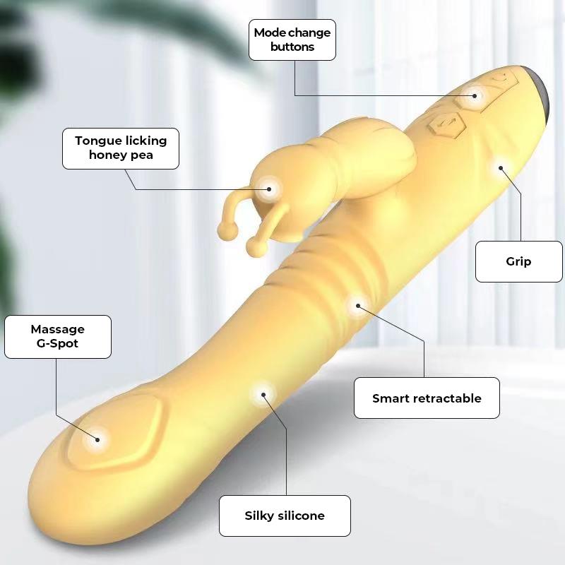 Honeybee Vibrador con Thrusting y Pulsación - Imagen 10