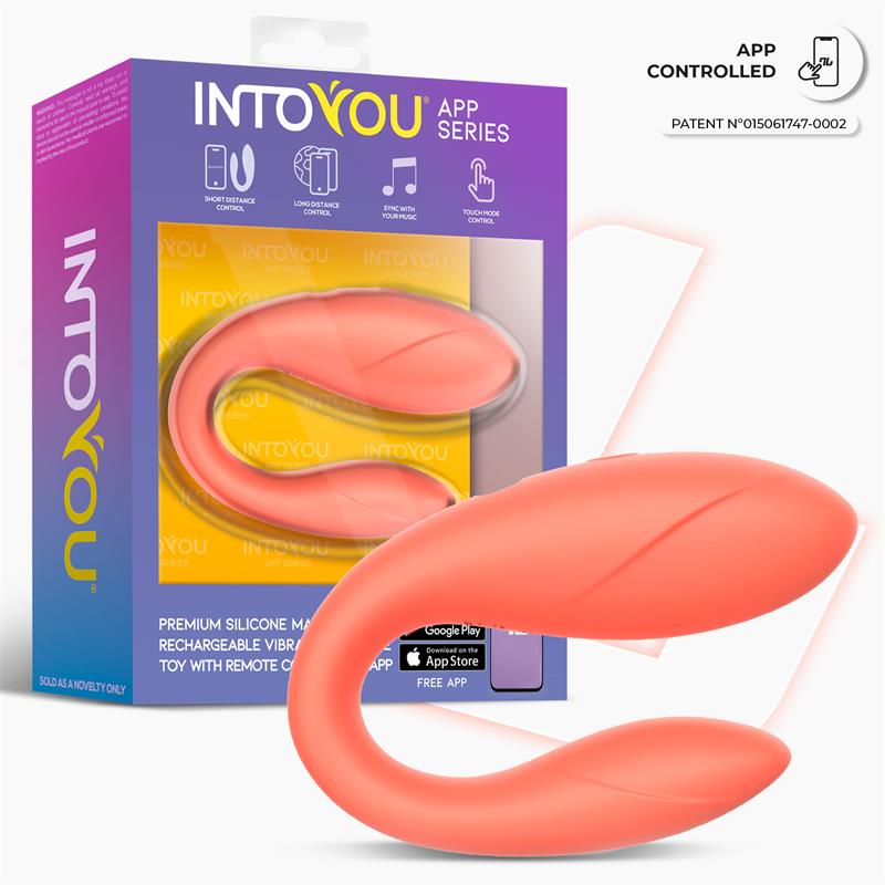 Juguete para Parejas con APP Flexible Salmon - Imagen 6