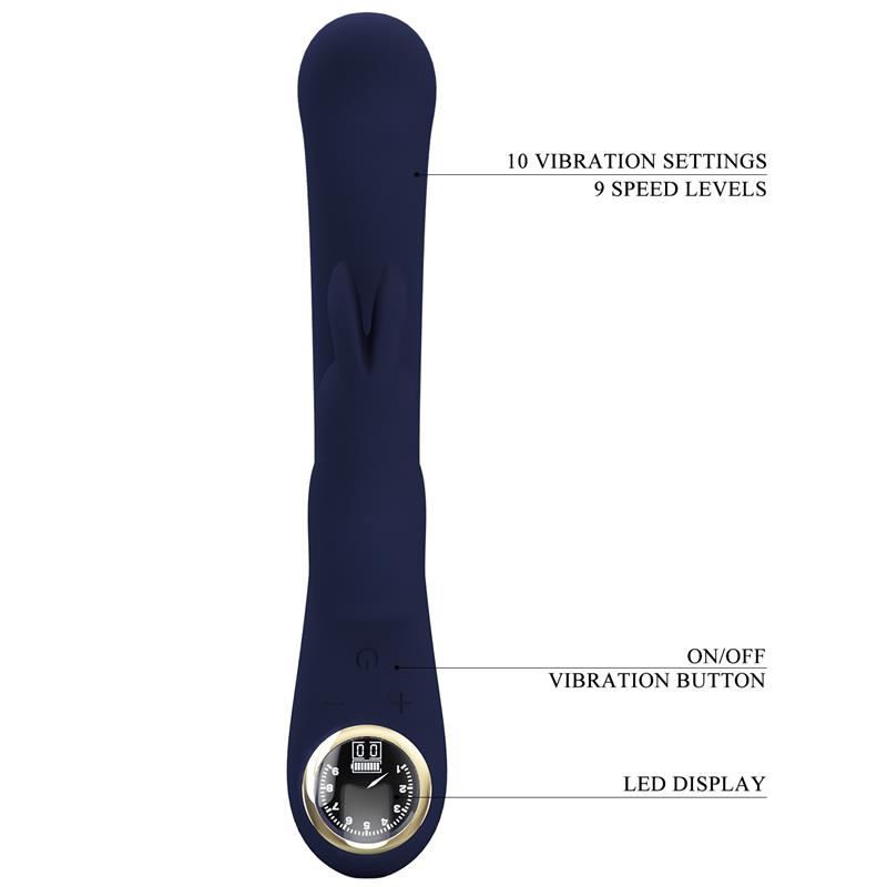 Lamar Vibrador Punto-G Azul Oscuro - Imagen 10