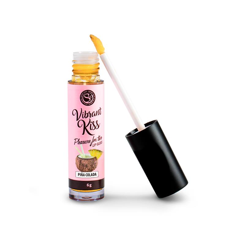 Lip Gloss Vibrant Kiss Sabor Piña Colada - Imagen 3