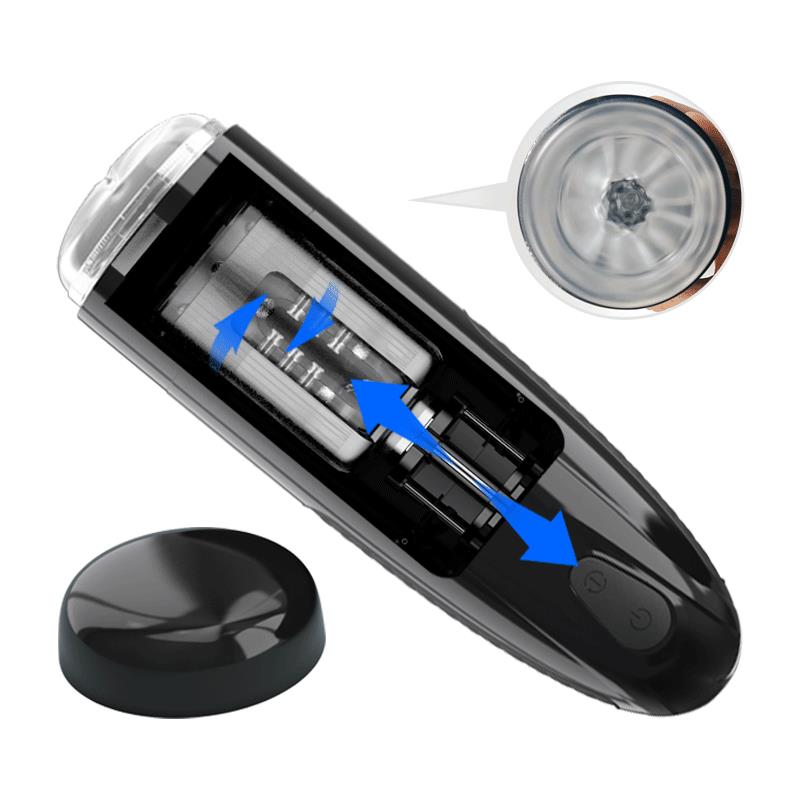 Masturbador Automático Marlos con Vibración y Movimiento USB - Imagen 4