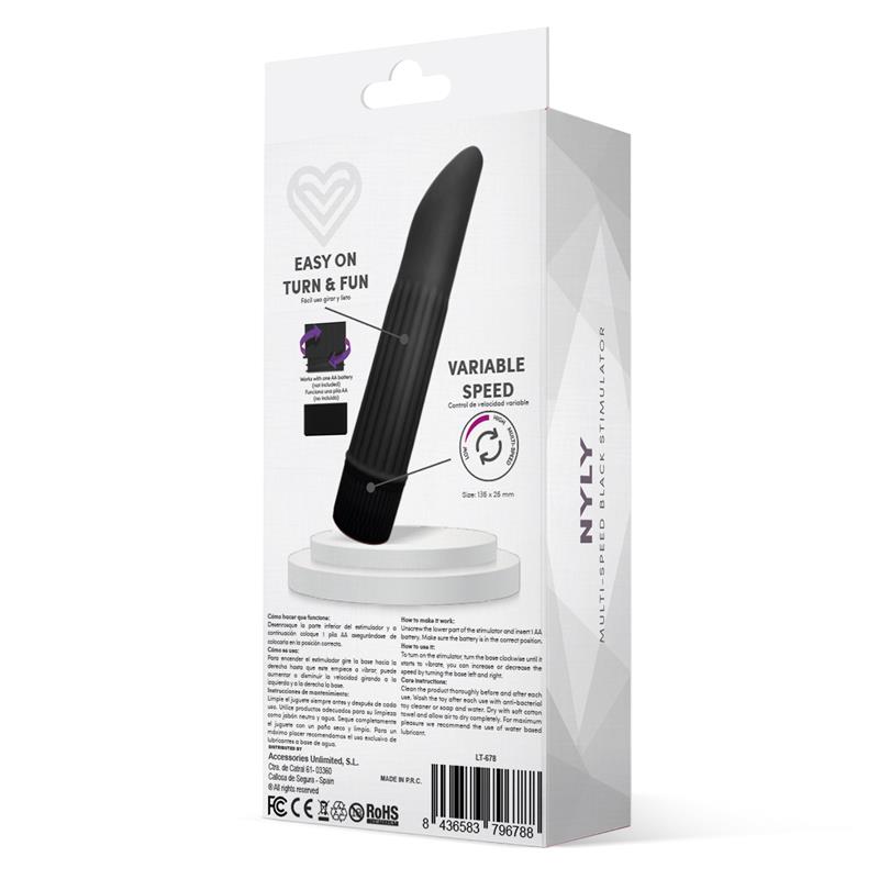 Nyly Estimulador Multi-Velocidad Negro - Imagen 5