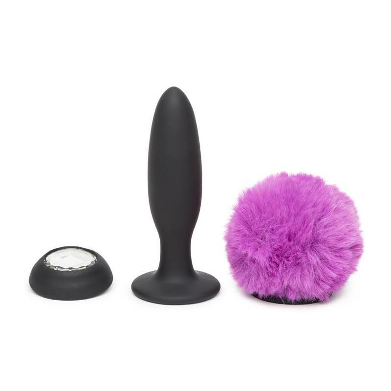 Plug Anal con Vibración Doble Base Púrpura Grande - Imagen 6