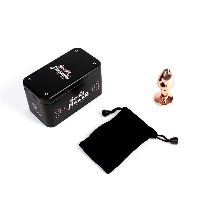Plug Anal de Metal Rose Gold Talla S - Imagen 5