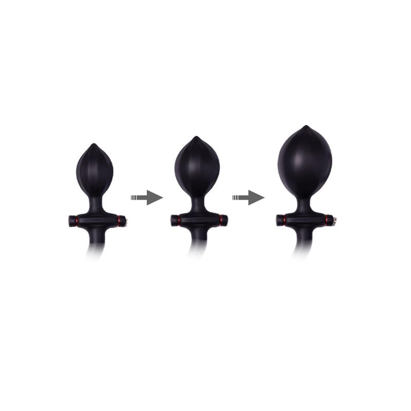 Plug Anal Inflable con Bomba Negro - Imagen 4