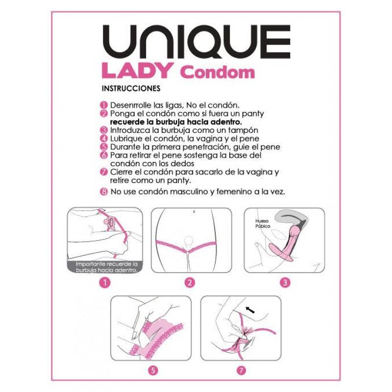 Preservativos Femeninos sin Látex 3 Unidades Lady Female - Imagen 4
