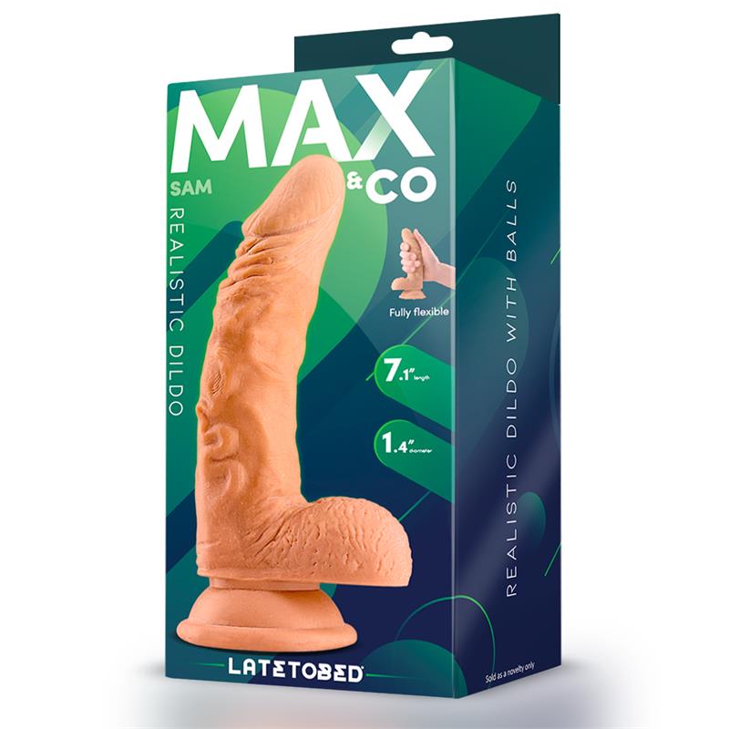Sam Dildo Realista con Testículos 7.1 Natural - Imagen 4