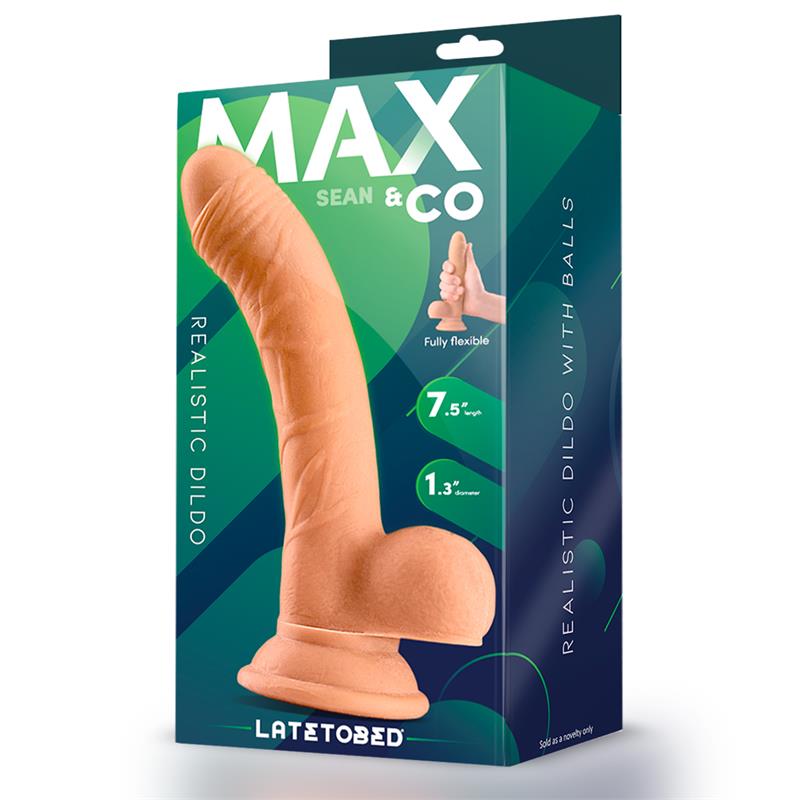 Sean Dildo Realista con Testículos 7.5 Natural - Imagen 5